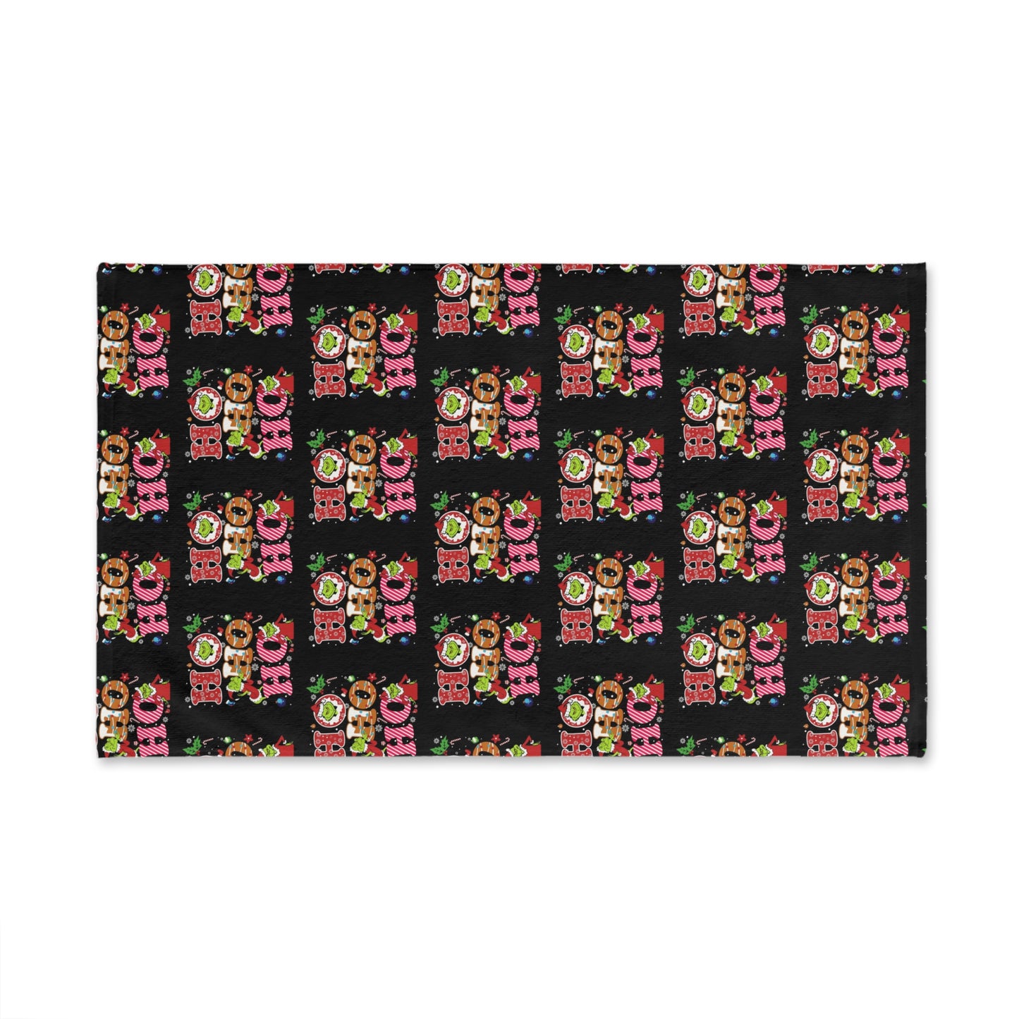 Black- Grinch HoHoHo- Vibrant Hand Towel