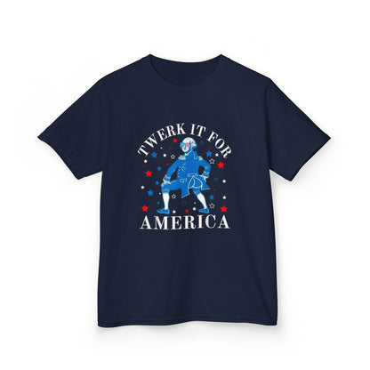 Kids T-Shirt - "Twerk It For America" Patriotic 4th of July Dance Tee