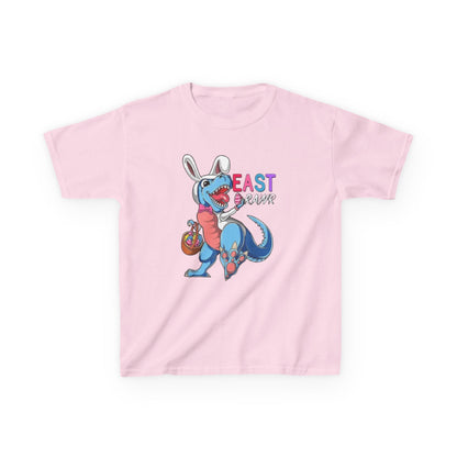 Kids 'Beast of Easter' Dino Bunny T‑Shirt — Cute Easter Dino with Basket
