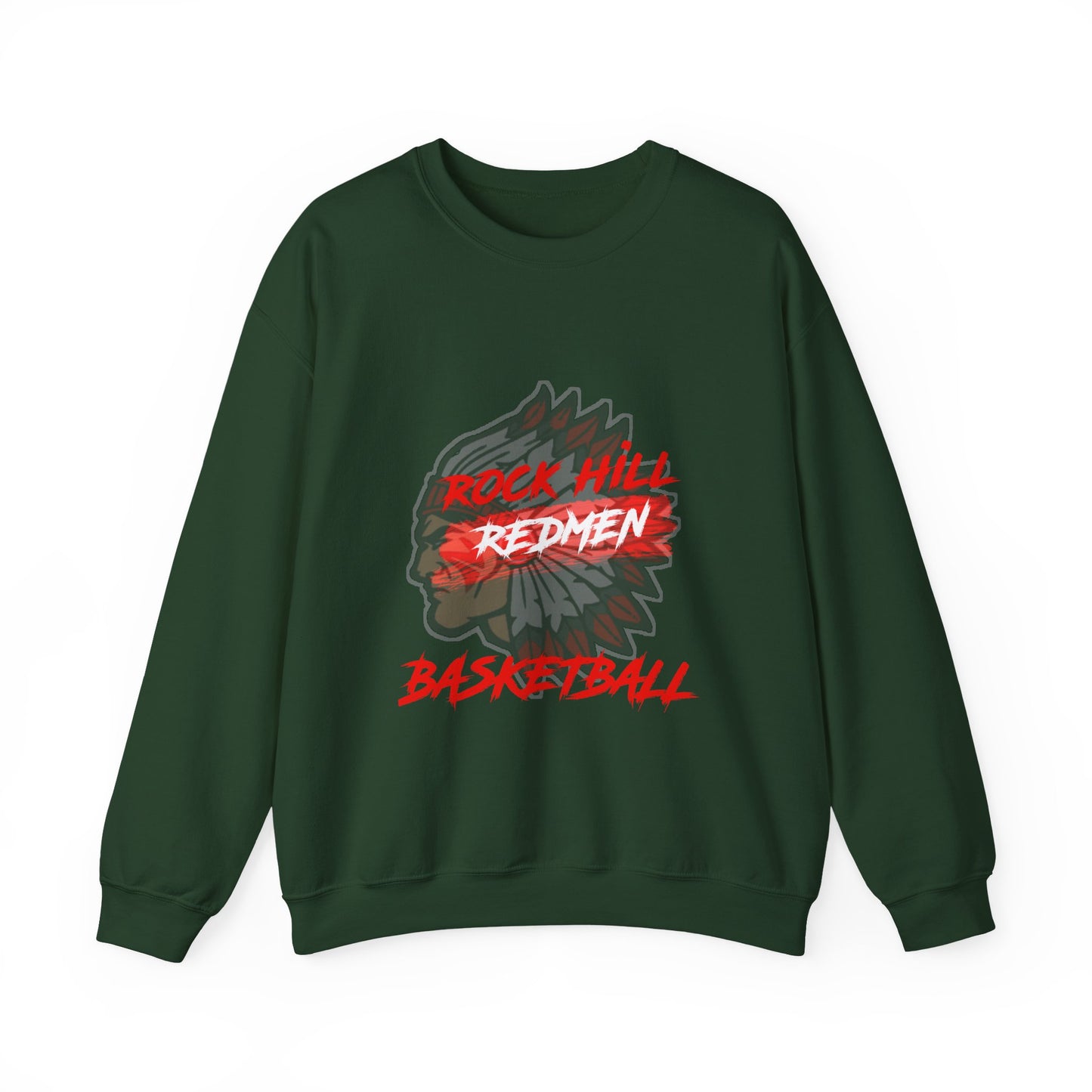 Rock Hill Redmen Basketball Crewneck Sweatshirt
