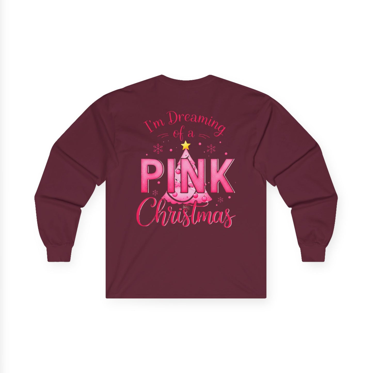 Pink Christmas Unisex Ultra Cotton Long Sleeve Tee