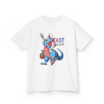 Kids 'Beast of Easter' Dino Bunny T‑Shirt — Cute Easter Dino with Basket