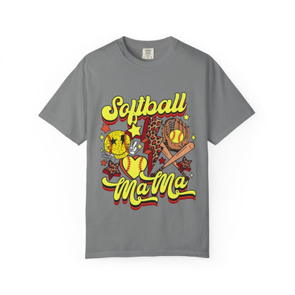 Softball Mama T-Shirt — Retro Softball Mom Graphic Tee