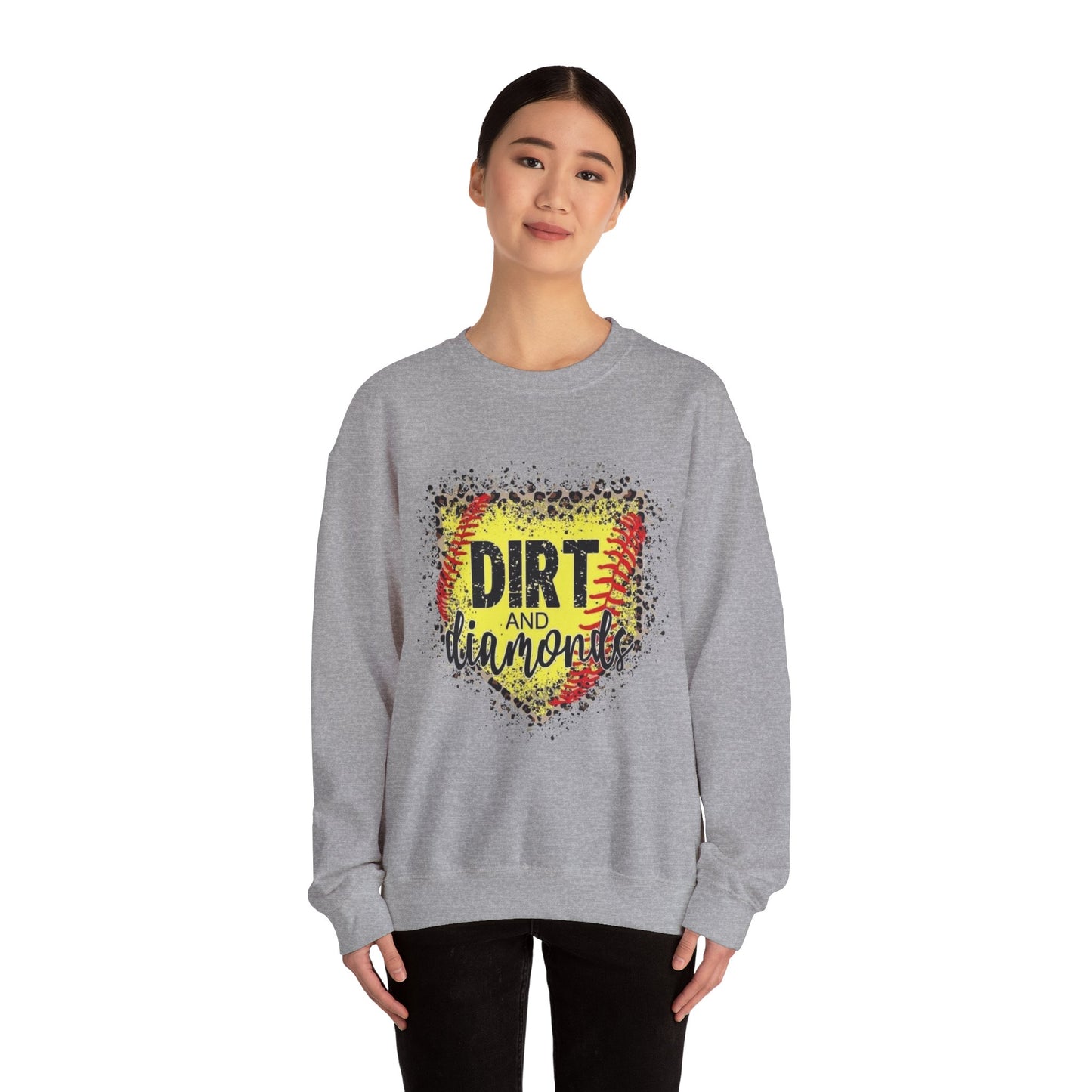 Dirt and Diamonds Sweatshirt — Baseball-Inspired Crewneck for Players & Fans