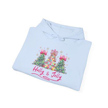 Festive Holly & Jolly Sweatshirt, Unisex Christmas Hoodie, Holiday Gift, Cozy Sweatshirt, Winter Apparel, Casual Wear
