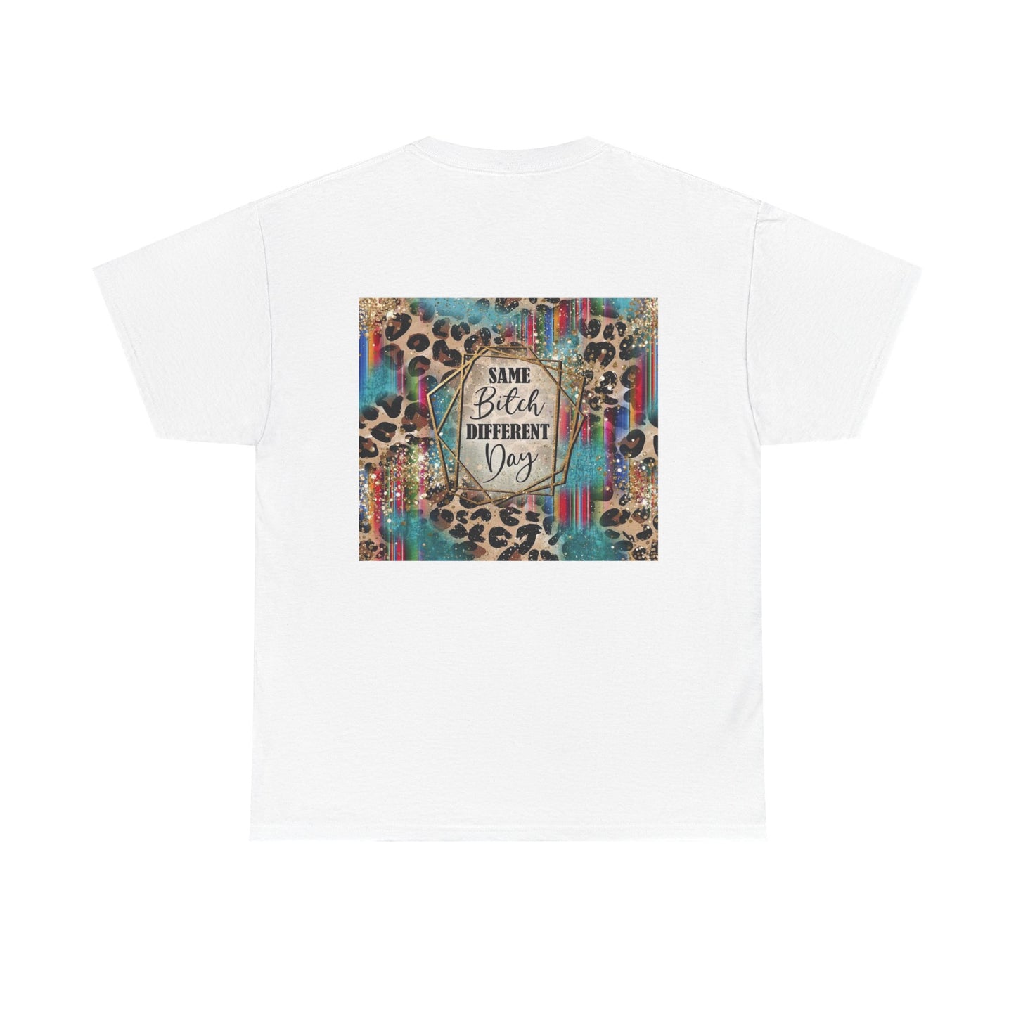 Same Bitch Different Day Leopard Graphic Tee