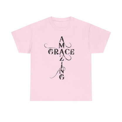 T‑Shirt — “Amazing Grace” Cross Design / “How Sweet the Sound?” Inspirational Gospel Tee