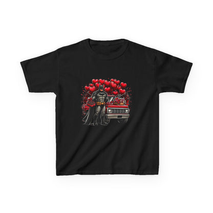 Kids Vader Valentine T‑Shirt — Darth Vader with Hearts and Vintage Car