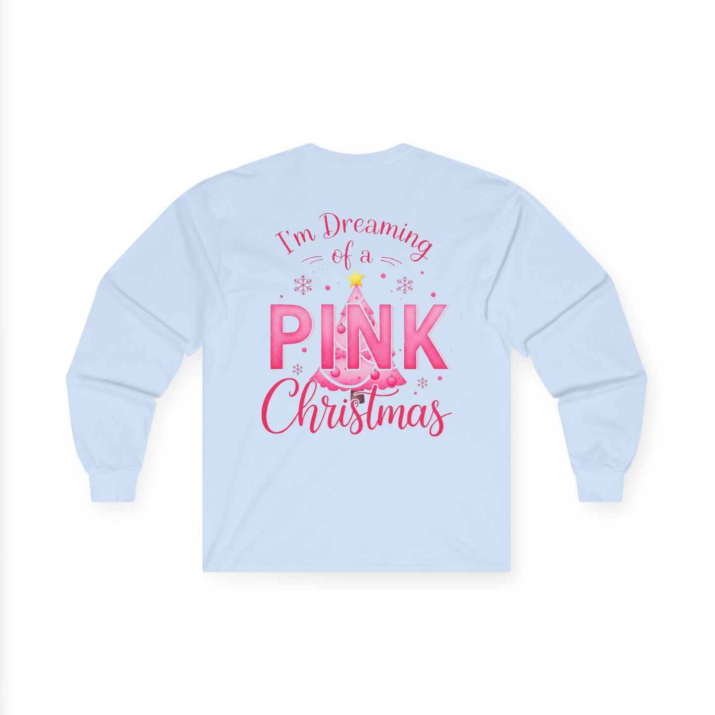 Pink Christmas Unisex Ultra Cotton Long Sleeve Tee