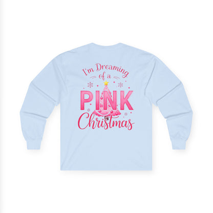 Pink Christmas Unisex Ultra Cotton Long Sleeve Tee
