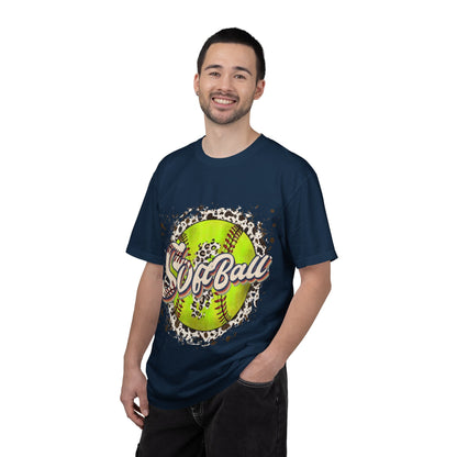 Softball Vintage Graphic T-Shirt — Neon Softball Logo Tee
