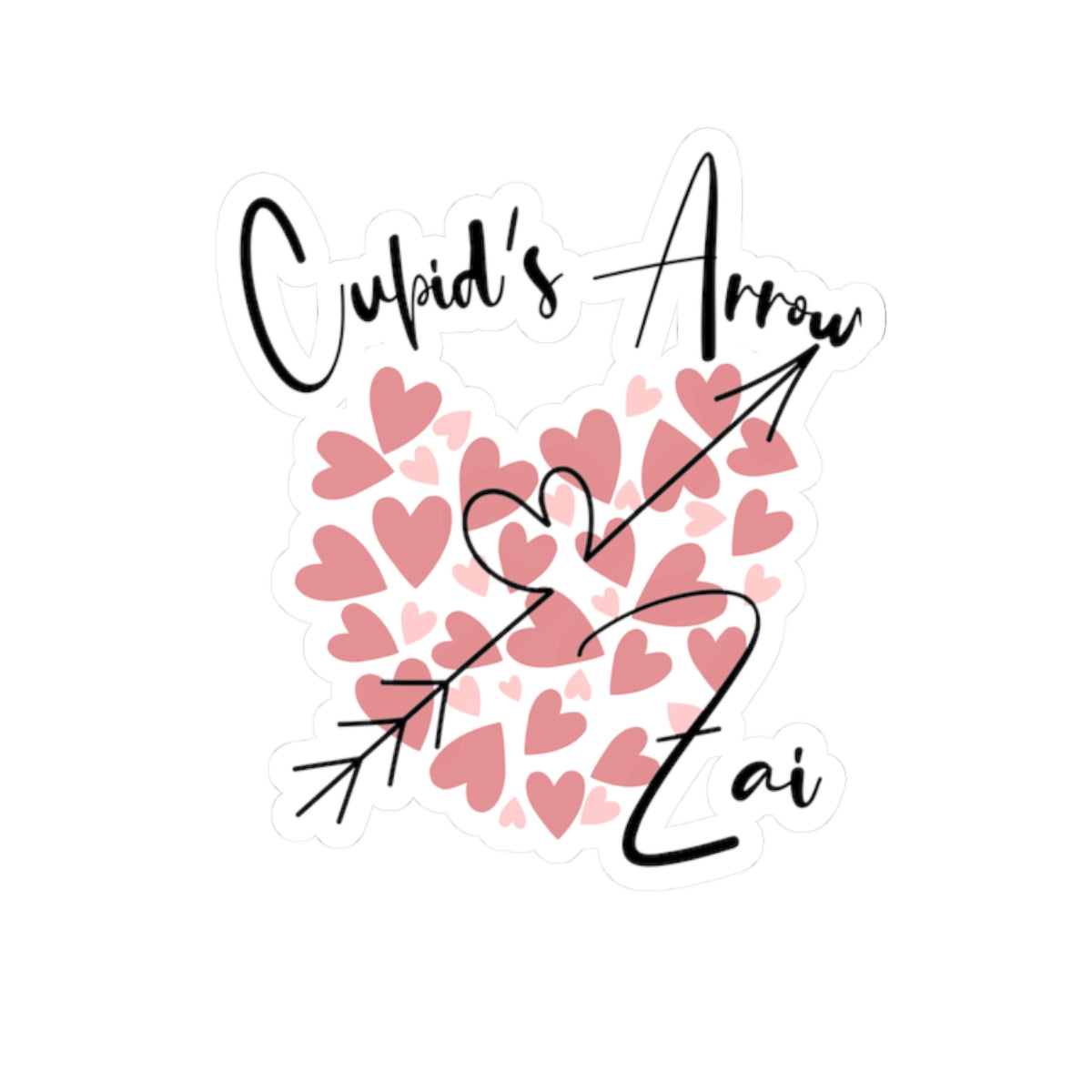 Cupid's Arrow Merch Kiss-Cut Stickers