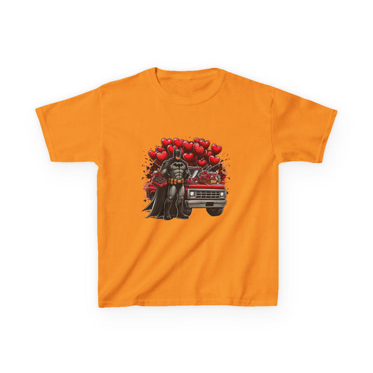 Kids Vader Valentine T‑Shirt — Darth Vader with Hearts and Vintage Car
