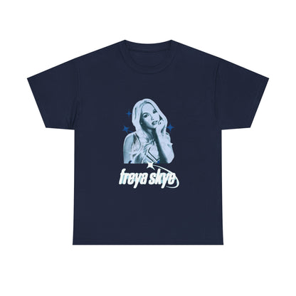 Freya Skye Graphic Tee — Retro Pop Star Portrait Shirt