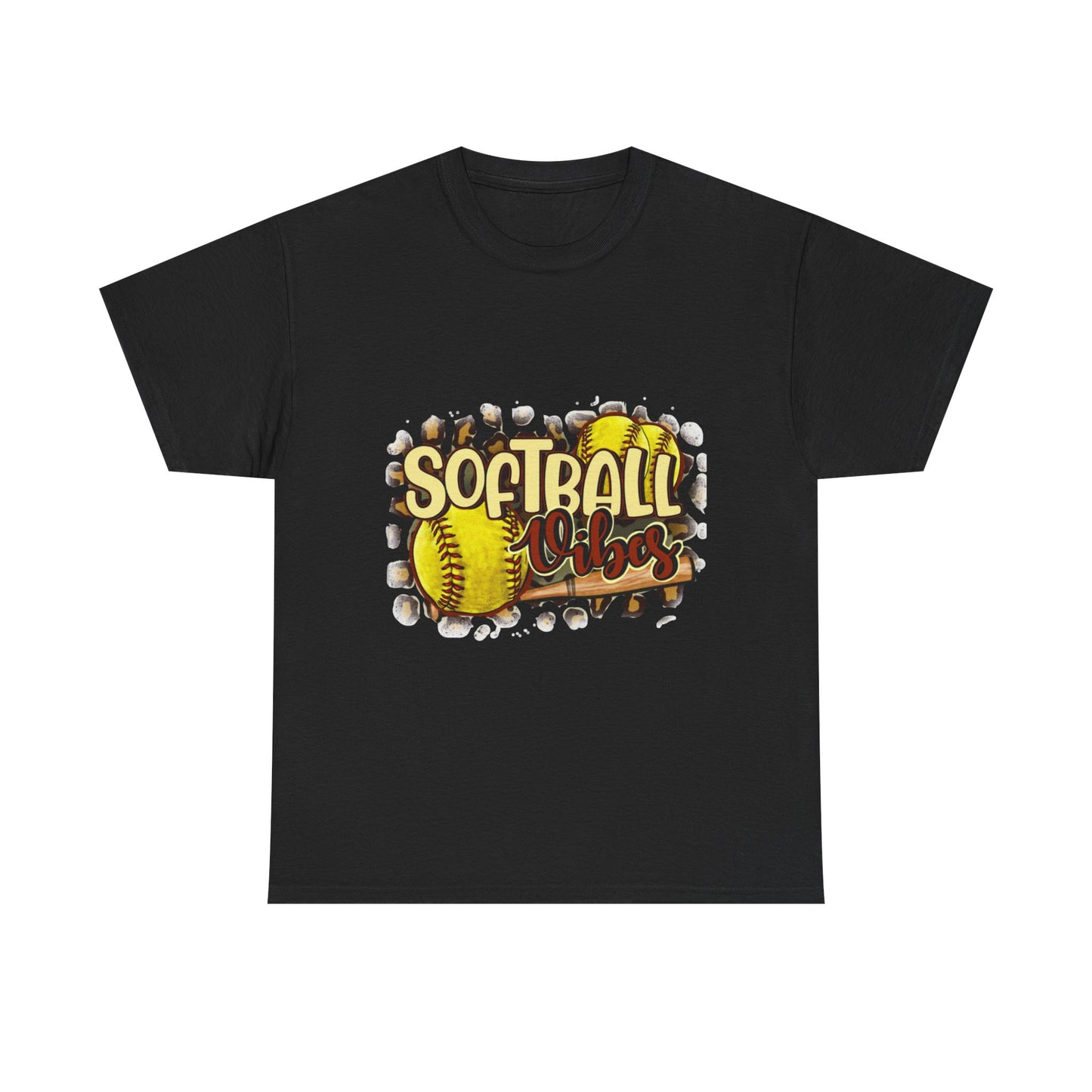 Softball Vibes- Unisex Heavy Cotton Tee
