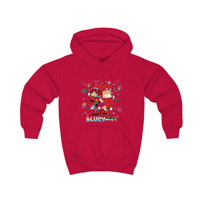 Kids Hoodie - Merry Christmas Cartoon Santa Penguins Holiday Sweatshirt