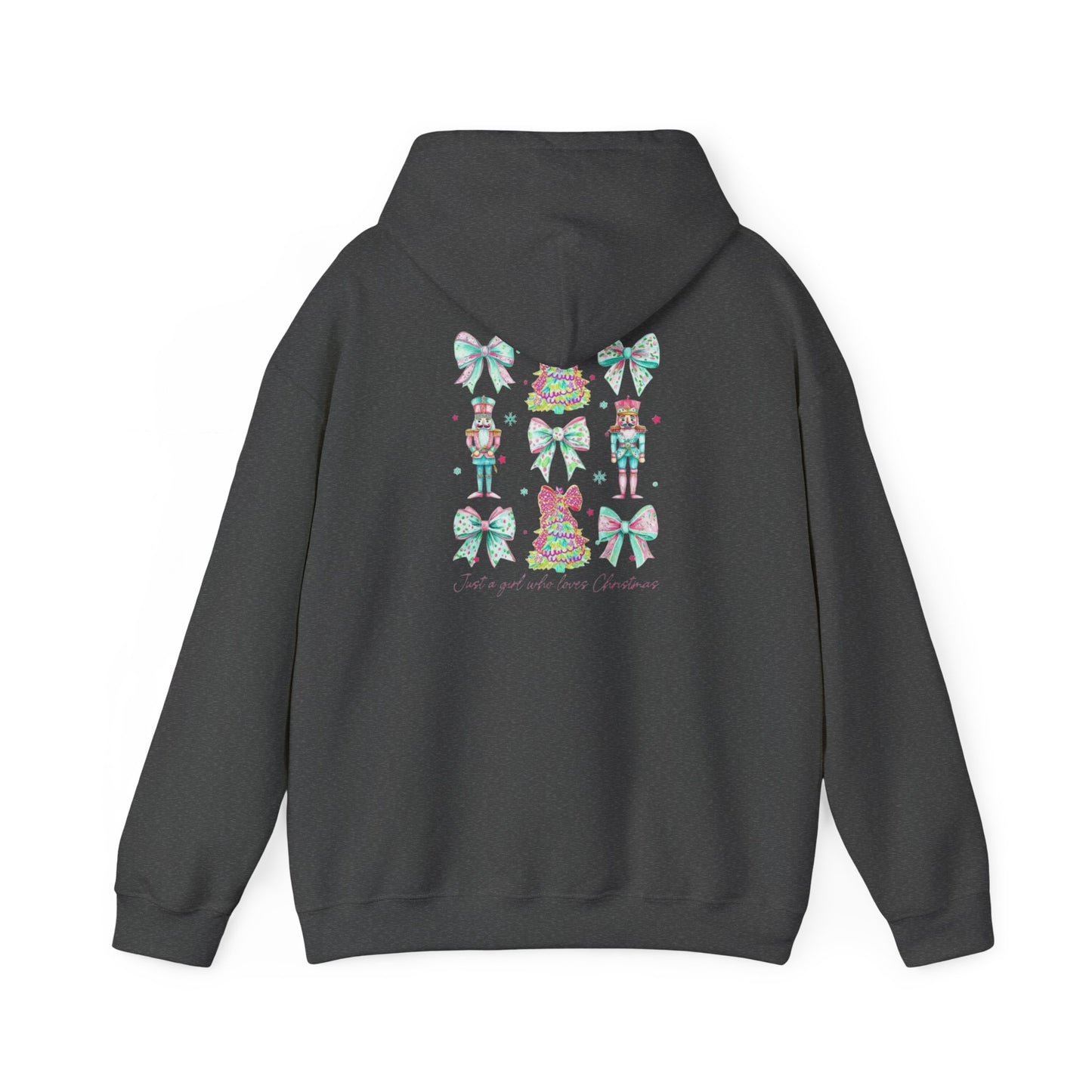 Just a Girl Who Loves Christmas- Whimsical Hooded Sweatshirt
