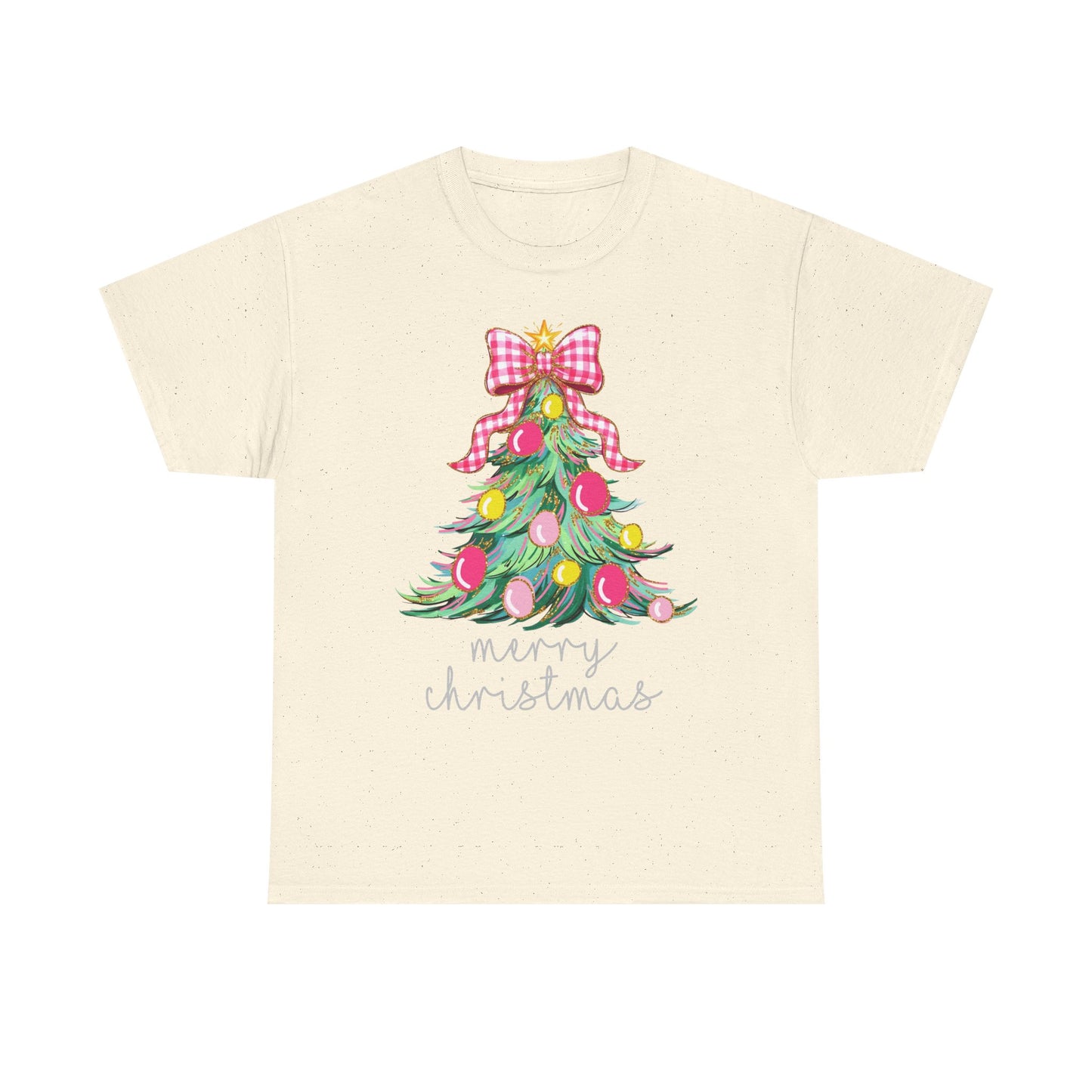 Merry Christmas Tree Unisex Heavy Cotton Tee