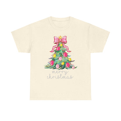 Merry Christmas Tree Unisex Heavy Cotton Tee