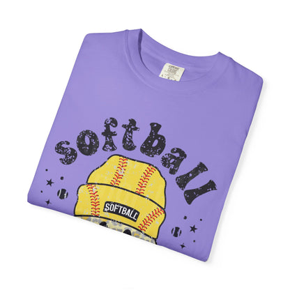 Softball Vibes Smiley T-Shirt