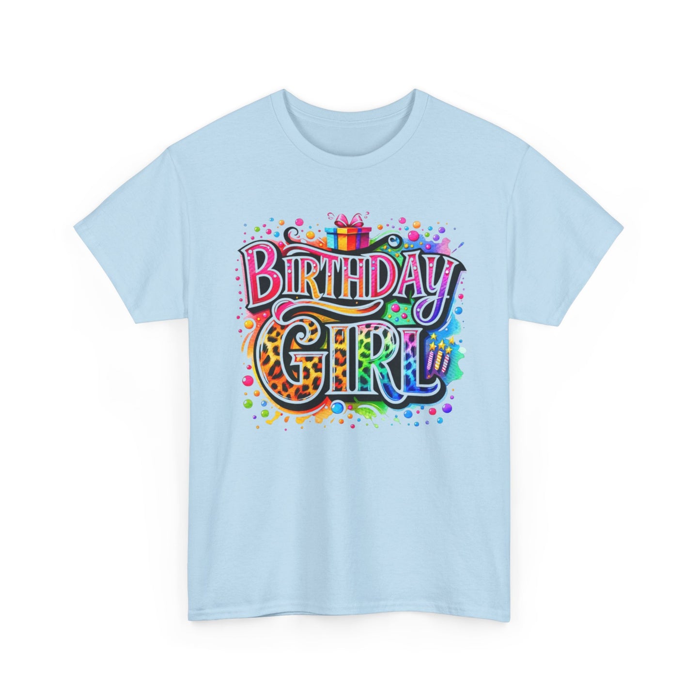 Birthday Girl T-Shirt — Colorful Party Graphic Tee for Her