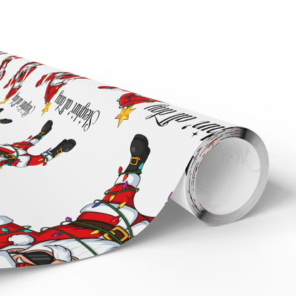 Sleighin' Santa- Wrapping Paper – Festive Holiday Gift Wrap