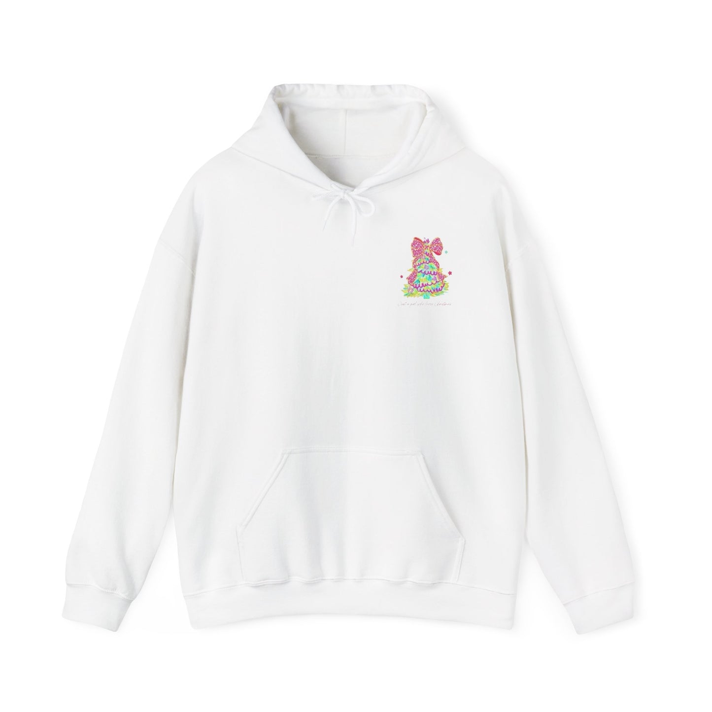 Just a Girl Who Loves Christmas- Whimsical Hooded Sweatshirt