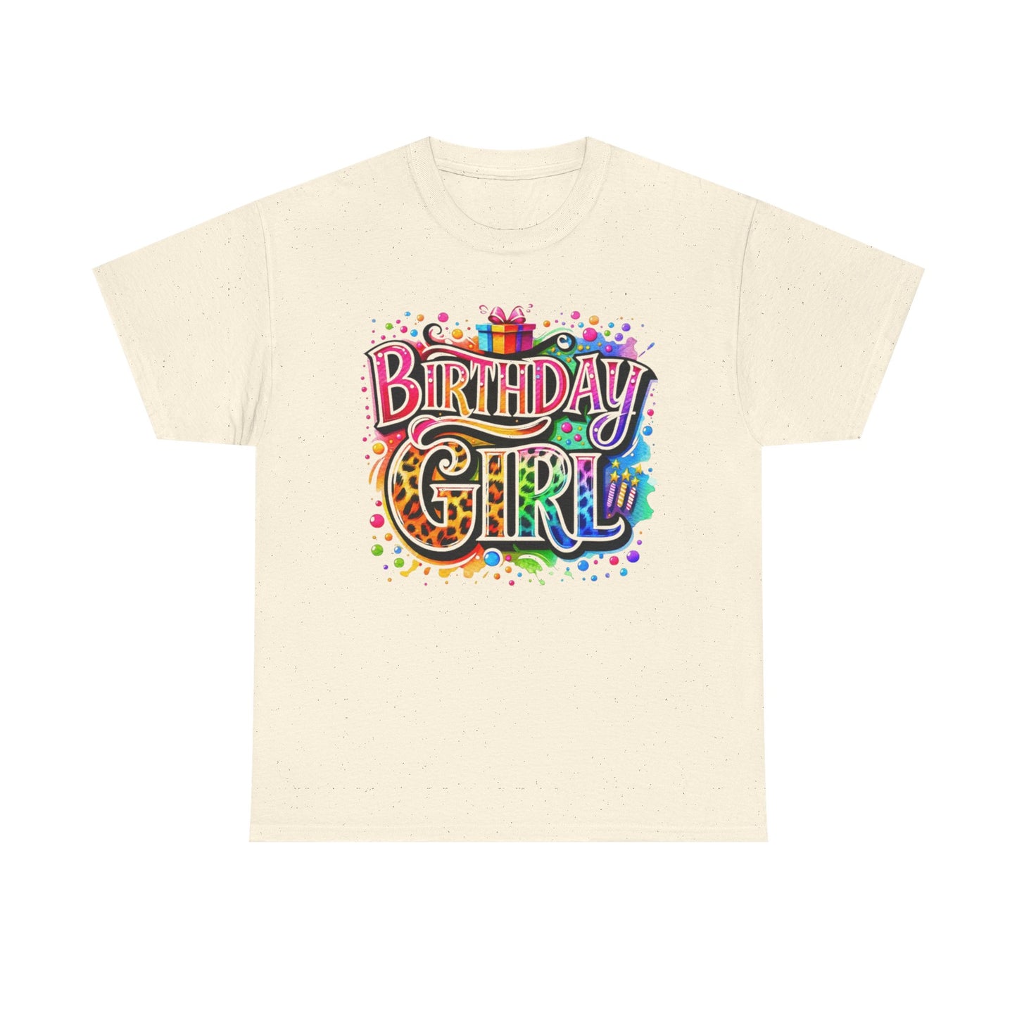 Birthday Girl T-Shirt — Colorful Party Graphic Tee for Her