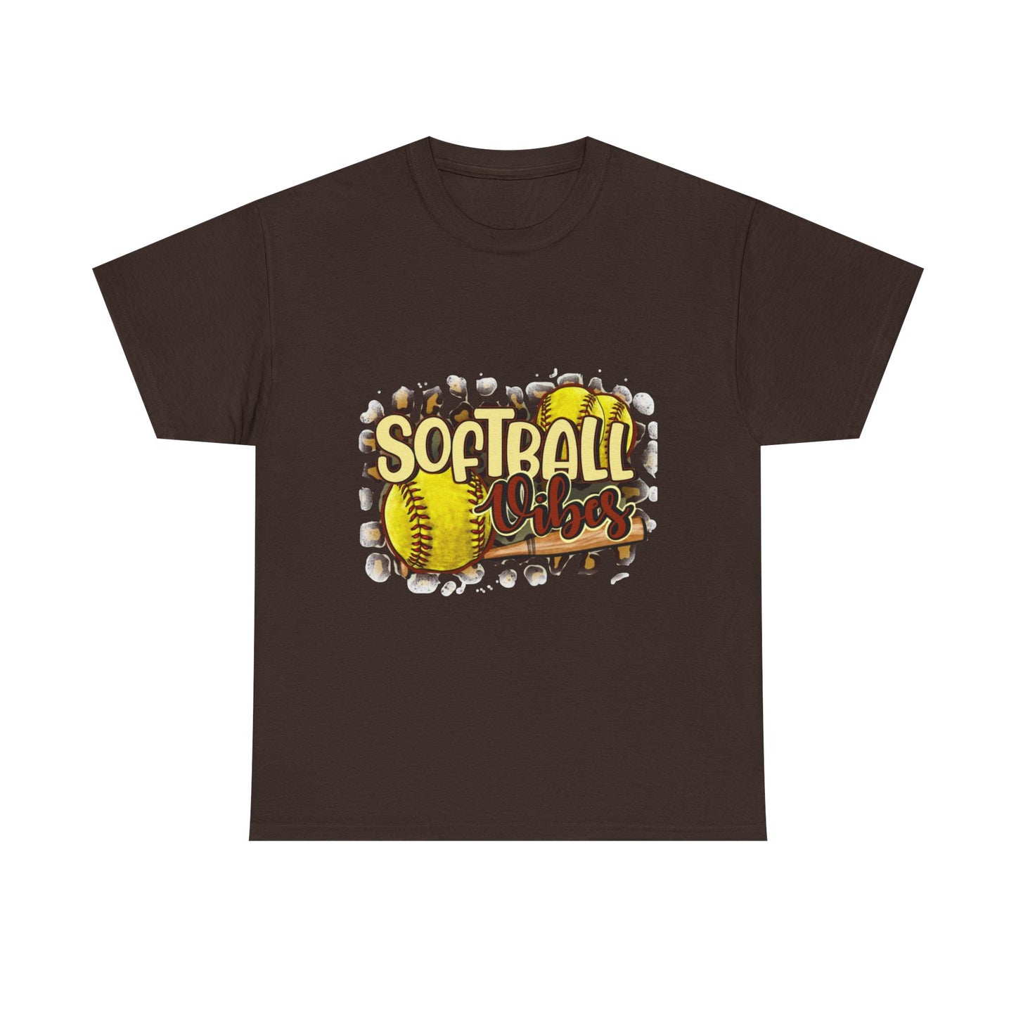 Softball Vibes- Unisex Heavy Cotton Tee