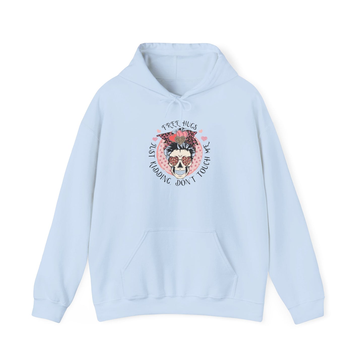 Hoodie — 'I Need Hugs, Just Kidding Don't Touch' Vintage Sloth Graphic Hoodie