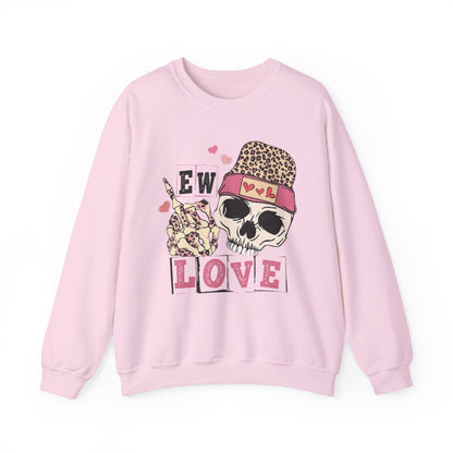 Skull & Flowers 'Ew Love' Crewneck Sweatshirt