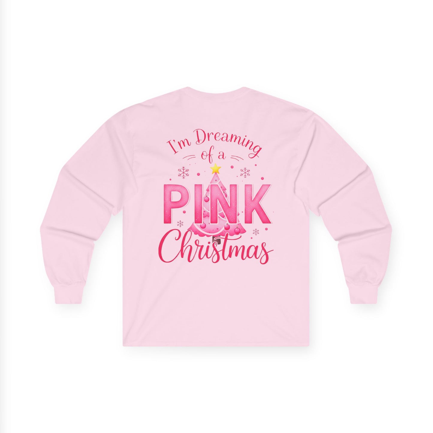 Pink Christmas Unisex Ultra Cotton Long Sleeve Tee