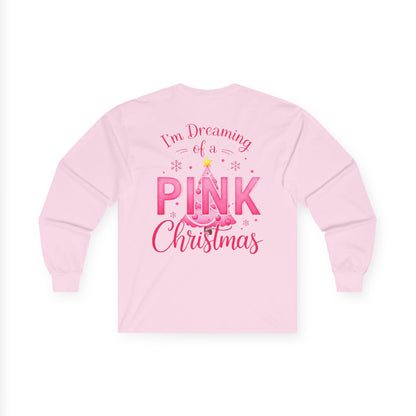 Pink Christmas Unisex Ultra Cotton Long Sleeve Tee