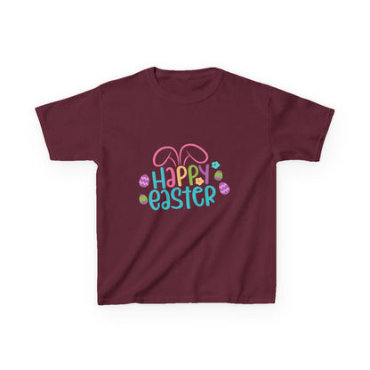 Happy Easter Kids Tee — Bunny Ears & Easter Eggs Holiday Shirt