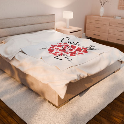 Cupid's Arrow Velveteen Plush Blanket Merch