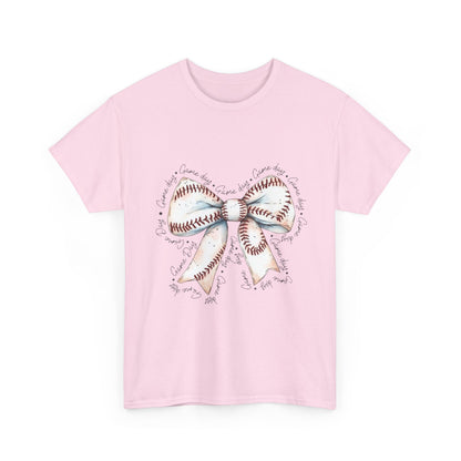 Bow Stitch Tee — Cute Hand-Drawn Ribbon Graphic T-Shirt