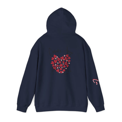 Cupid’s Arrow Lei Hoodie — Heart Arrow Script Pullover for Valentine’s Day