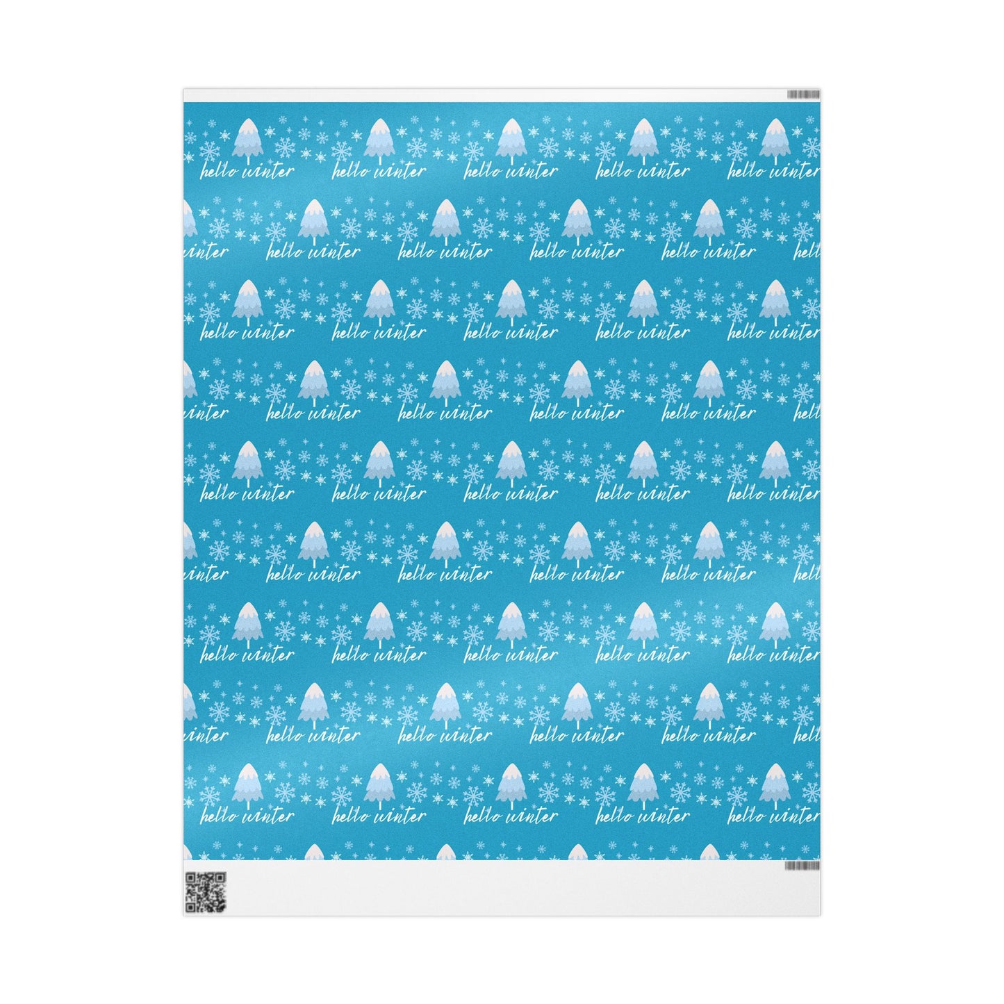 Winter Themed Wrapping Paper for Holidays, Gift Wrap