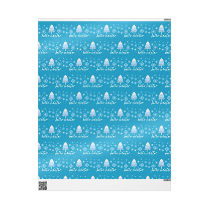 Winter Themed Wrapping Paper for Holidays, Gift Wrap
