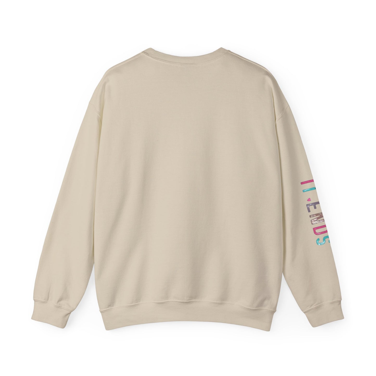 Crewneck Sweatshirt — “I Don’t Start Shit” Colorblock Graphic Crew