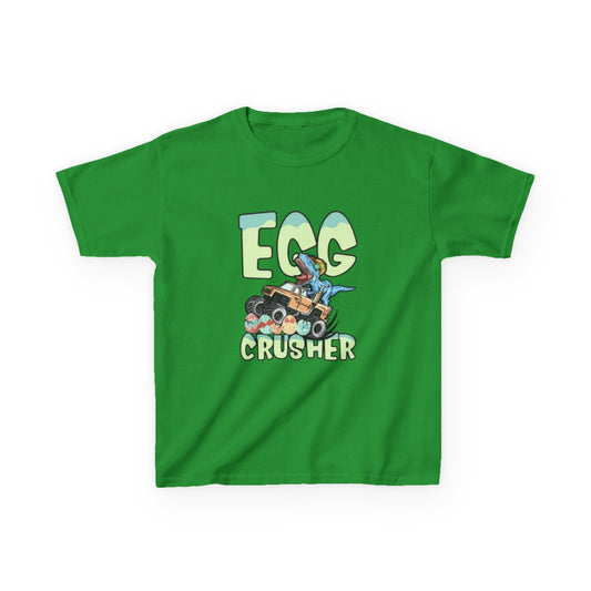 Kids T‑Shirt — 'Egg Crusher' Cartoon Truck Easter Tee
