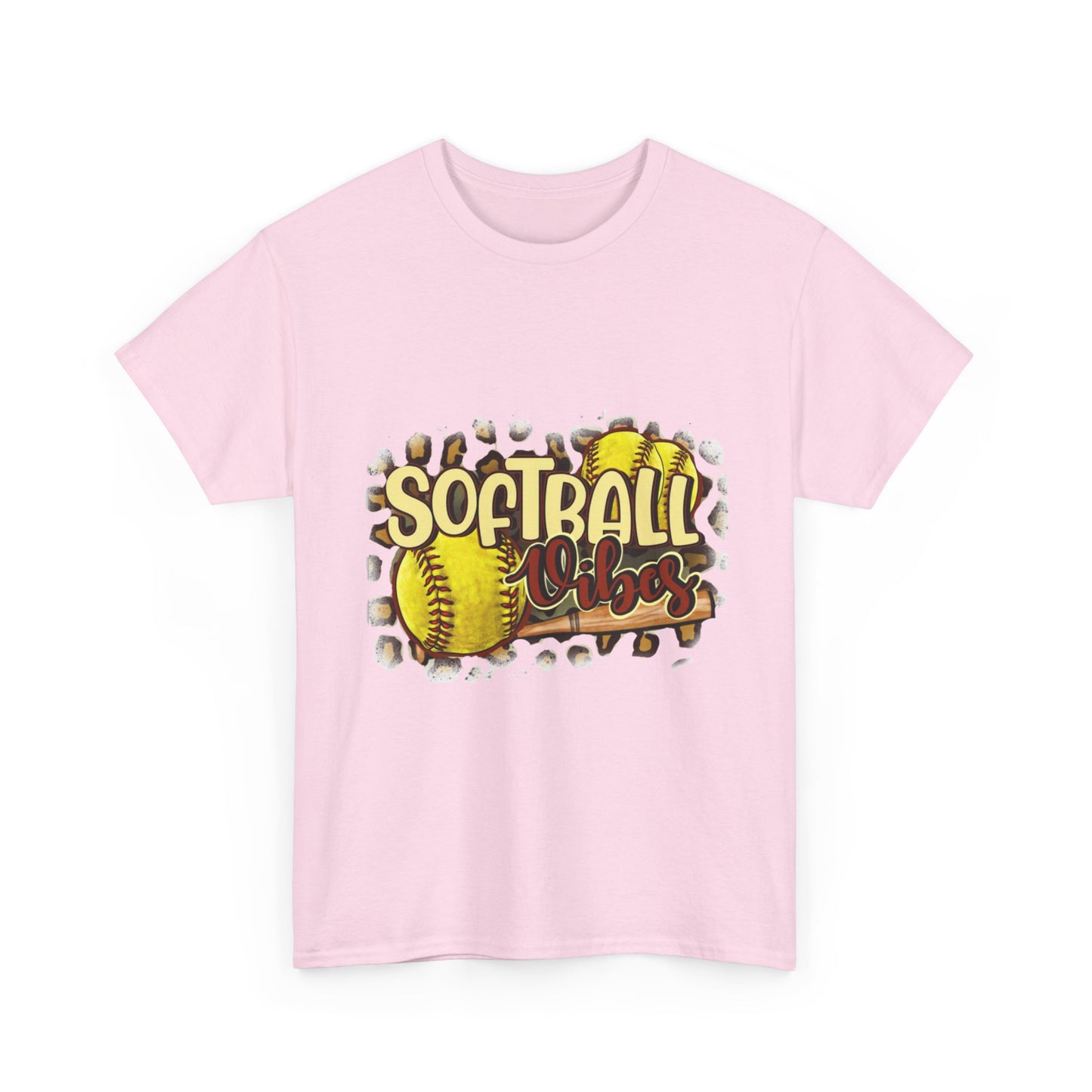 Softball Vibes- Unisex Heavy Cotton Tee
