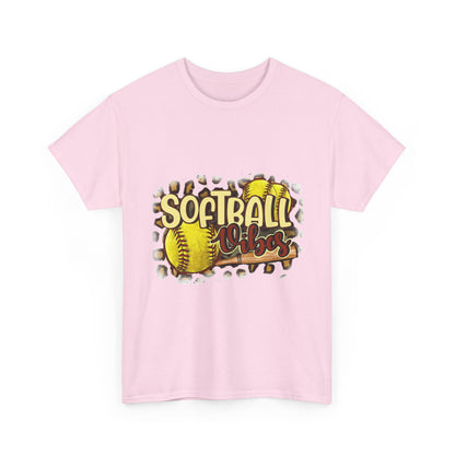 Softball Vibes- Unisex Heavy Cotton Tee