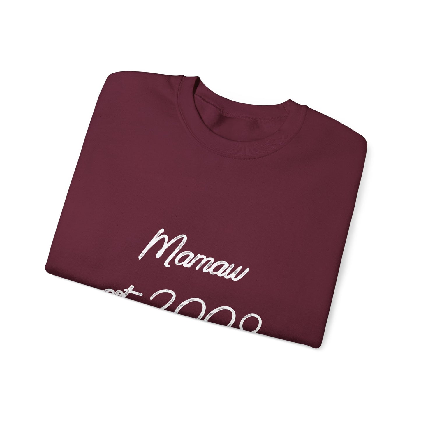 Mamaw Est. 2009 Crewneck Sweatshirt — Personalized Grandma Gift