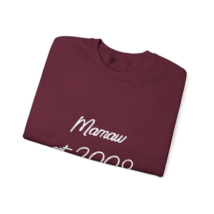Mamaw Est. 2009 Crewneck Sweatshirt — Personalized Grandma Gift