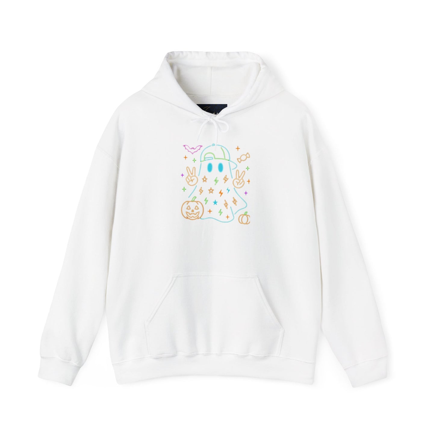Cute Ghosts Unisex Hooded Sweatshirt | Perfect for Halloween, Cozy Fall Days, Casual Wear, Ghost Lover Gifts, Spooky Season Apparel
