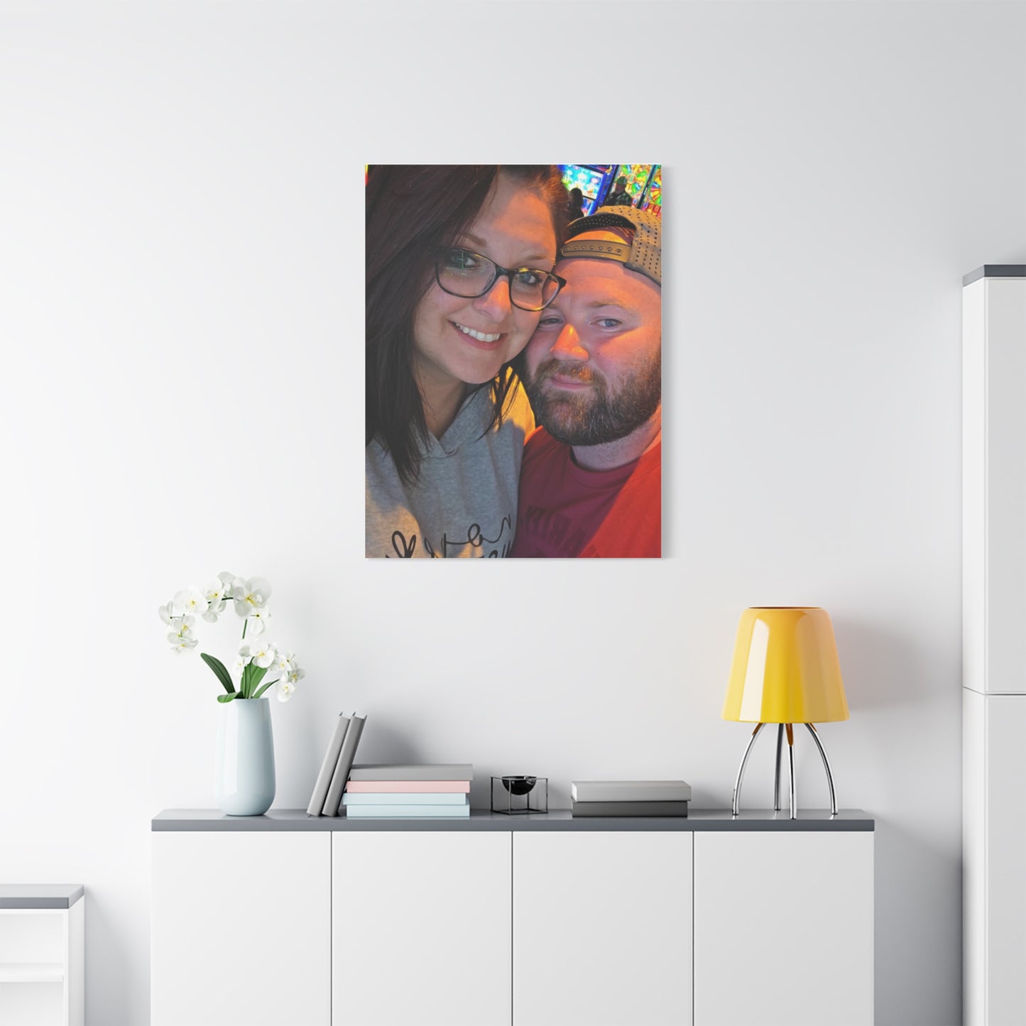 Personalized Stretched Canvas Print, Custom Wall Art, Home Decor, Gift for Couples, Anniversary, Homewarming