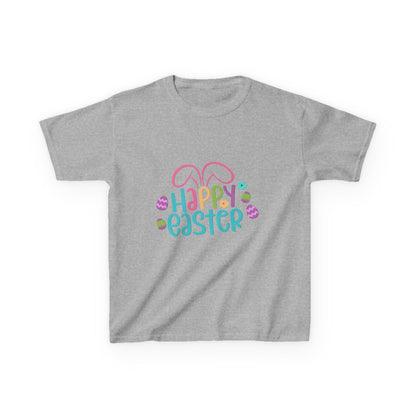 Happy Easter Kids Tee — Bunny Ears & Easter Eggs Holiday Shirt