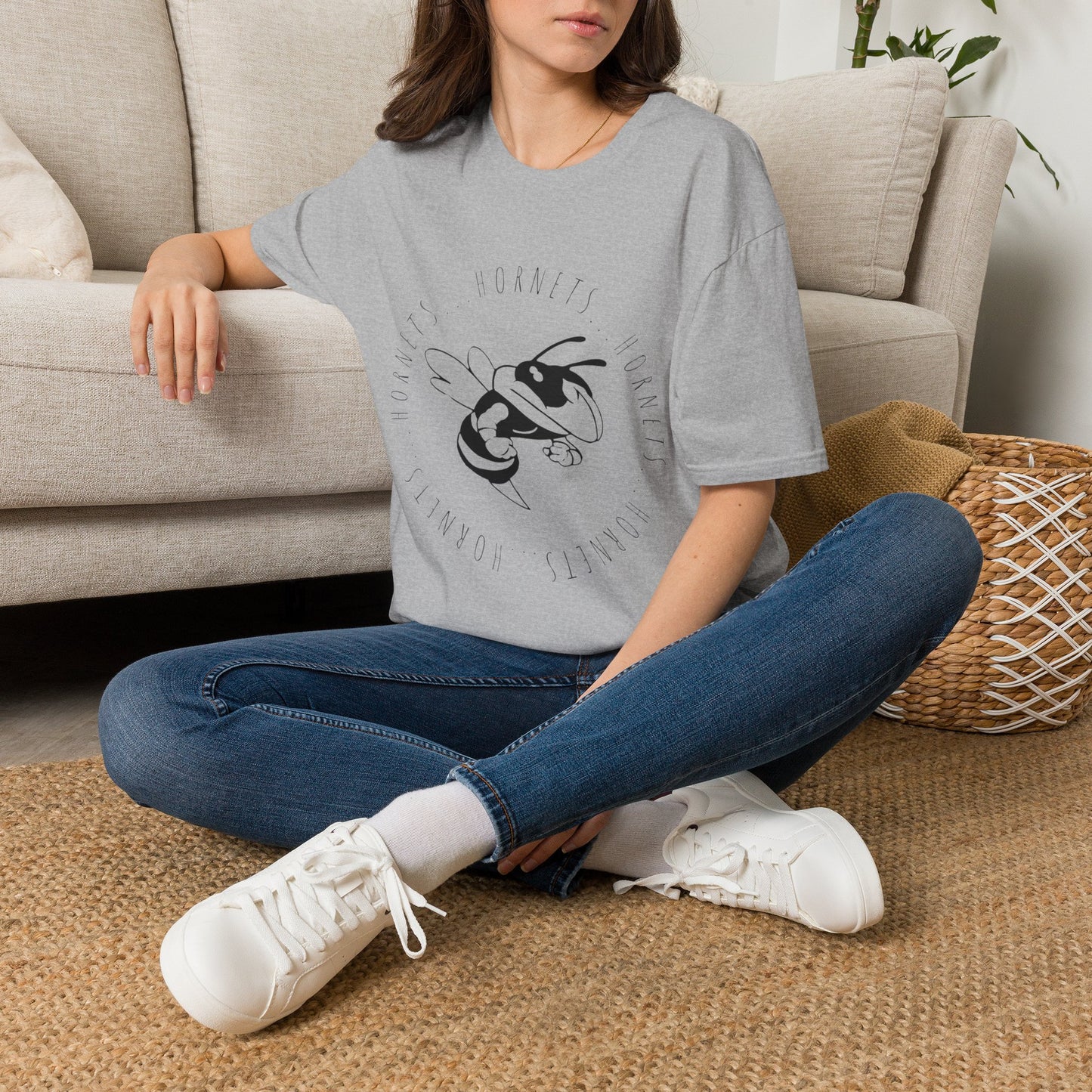 Hornets Retro Tee — Vintage Mascot Bee Graphic T-Shirt