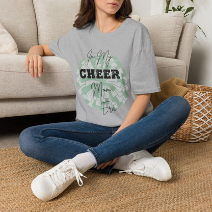 Cheer Mom T‑Shirt — "In My Cheer Mom Era" Graphic Tee | Soft White Cheerleading Gift